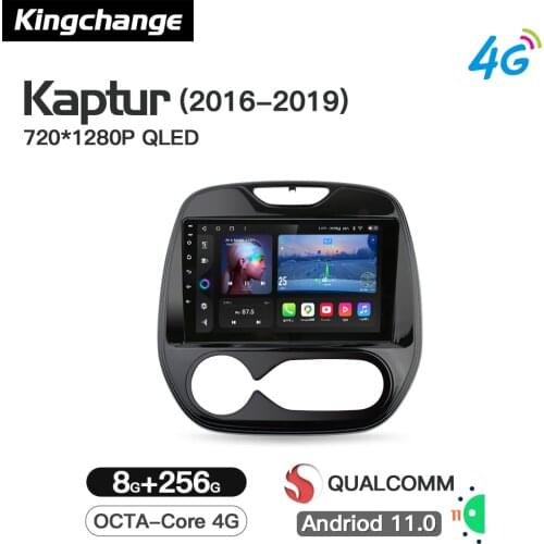 Kingchange Android 11 Auto Radio Car Multimedia Player Stereo For Renault Kaptur Captur 2016-2019 GPS Wifi DSP Navigation