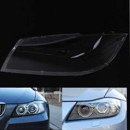 Left Side HID Headlight Headlamp Xenon lights Lenses Clear Lens Cover For BMW E90 3 Series 2005-2012