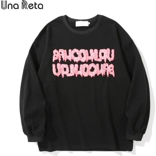Una Reta Sweatshirts Men New Casual Men Clothing Harajuku Couples Oversized Tops Hip Hop Print Loose Mens Sweatshirt Hoodies