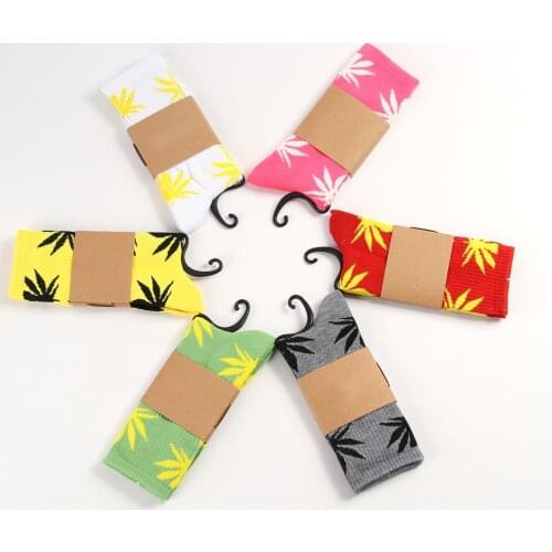 Men Female Casual Mens Socks Man Clothing Fashion Designer Cotton male Socks Harajuku Socks Hip Hop Funny weed Socks odd future