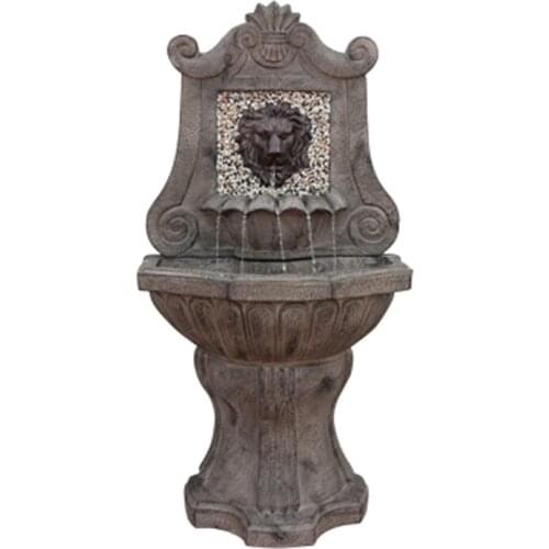 Lions Head European-Style Water Fountain Floor Villa Courtyard Garden Landscape Pool Waterscape Outdoor Decoration Ornaments