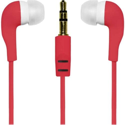 OcioDual Compatible Helmets Headphones for Mobile MP3 MP4 Silicone iPhone iPod iPad Red Tablet Earphone 3.5mm Stereo MP5