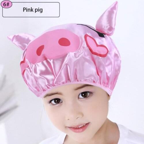 New Waterproof Hair Cap For Shower Bath Hat Double Layer Sleep Cap Hat Hair Cover Children Supplies Shower Cap Bathroom Tools