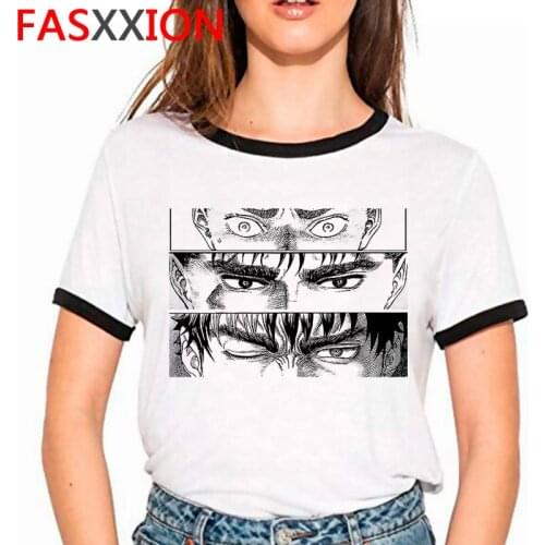 New Berserk Harajuku Funny Cartoon T-shirt Men Unisex Cool Japanese Anime T Shirt Manga Graphic 90s Tshirt Streetwear Tees Male