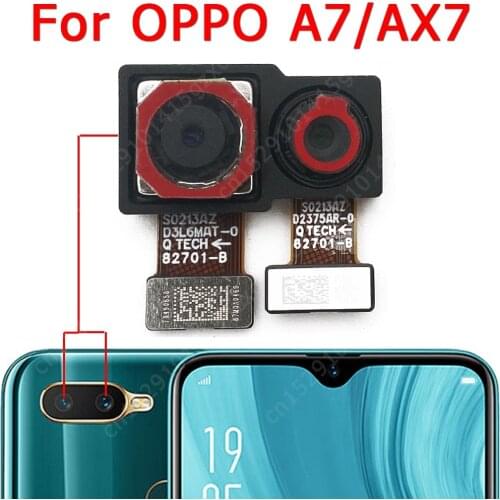 Original Rear Camera For OPPO A7 AX7 Back View Main Big Backside Camera Module Flex Cable Replacement Repair Spare Parts