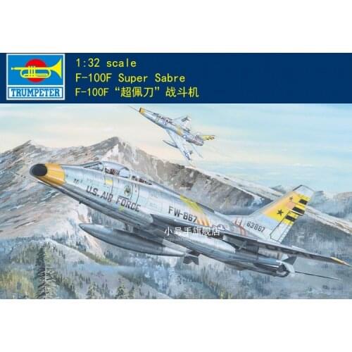 Trumpeter 02246 1:32: F-100F Super Sabre Plastic model kit NEW