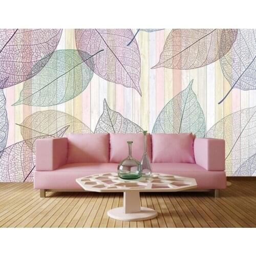 Custom modern wallpaper,Modern creative vein leaves wallpaper,restaurant dining room tv sofa wall bedroom papel de parede