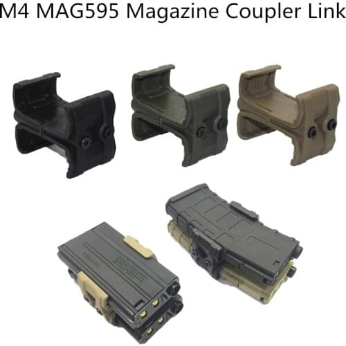 Tactical Nylon Clip 5.56mm 6.5mm for AK-47/M4/M16/ACR/A-91M Dual Magazine Link for Tactical Rifle Magazine Parallel Connector
