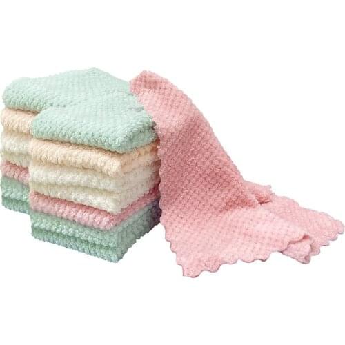 Dish Cloths for Washing,Microfiber Dish Rag Super Absorbent Coral Velvet Kitchen Towels Fast Drying Cleaning Washcloths