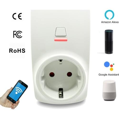 EU European WiFi Smart AC Power Electrical Socket Outlet Plug Adaptor For Alexa Echo Google Assistant Homekit Mini 10A