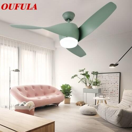 Hongcui Modern Ceiling Fan Lights Contemporary Remote Control Fan Lighting Dining room Bedroom Restaurant