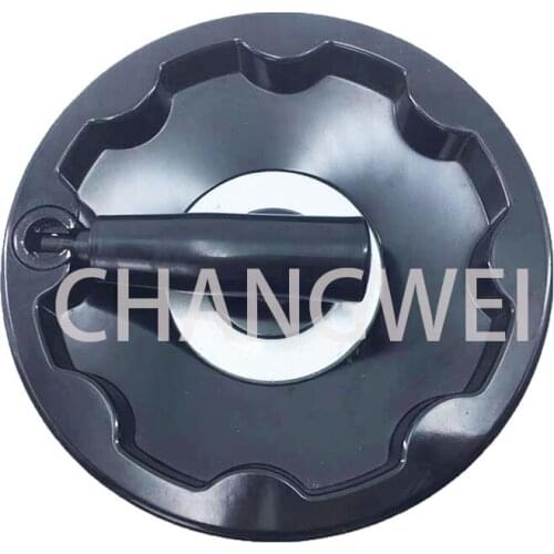 Plastic alloy folding inner corrugated hand wheel with rotating handle for CNC lathe and milling machine 16*160mm