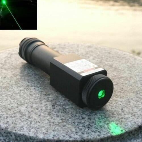 Waterproof Focusable Super Powerful 520nm Green Laser Pointer Torch 520T-1000