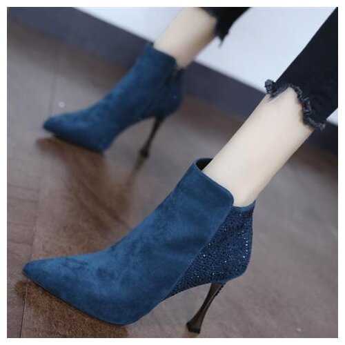 New Fashion Pointed Toe Stiletto High Heels for Women Autumn and Pumps Women Shoes Fashion Plus Velvet