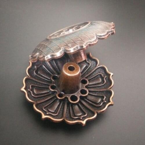 1Pcs Plum Blossom Pure Copper Censer Creative Classical 2mm/3mm Stick Incense Holder In Office Teahouse Home Decor