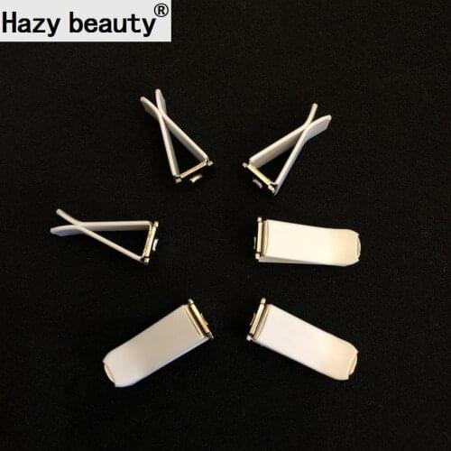 10pcs Auto Air Conditioner, Air Outlet, Perfume Clip, Black White Stainless Steel Perfume, Glass Bottle Fittings, Clip