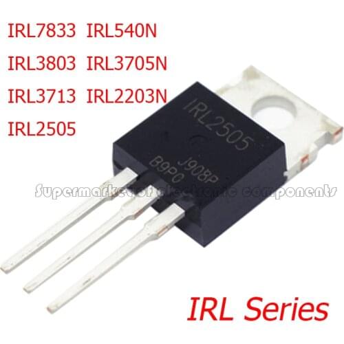 5piece IRL7833 IRL540N IRL3803 IRL3713 IRL3705N TO-220 MOS IRL2505 IRL2203N
