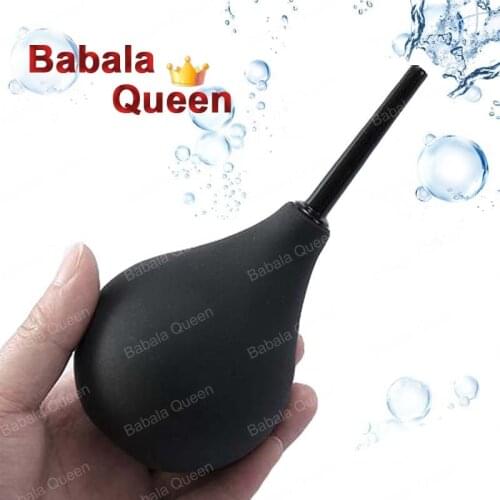 Anal Plug Enema Cleaning Douche Rubber Bulb Irrigator for Female Vagina Male Anal Cleaner Anus Syringe Hygiene Health Sex Toys