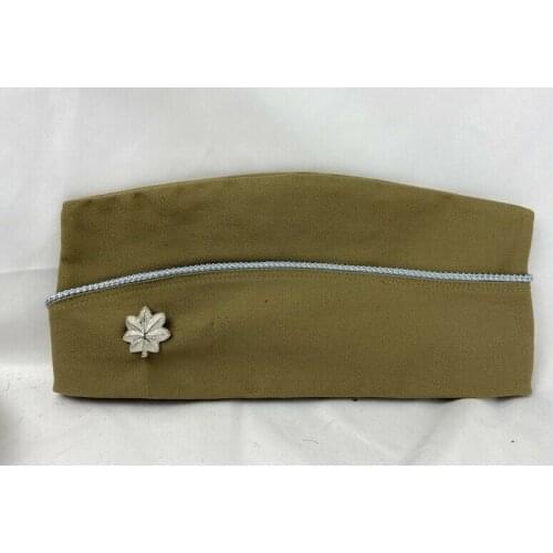 WW2 US ARMY KHAKI GARRISON CAP HAT & US ARMY LIEUTENANT COLONEL INSIGNIA armyshop2008