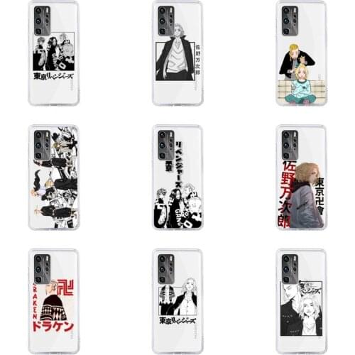 Tokyo Revengers Phone Case Transparent For Huawei honor V 9 8 10 20 7 i S A C X pro lite play Soft TPU Clear Mobile bags