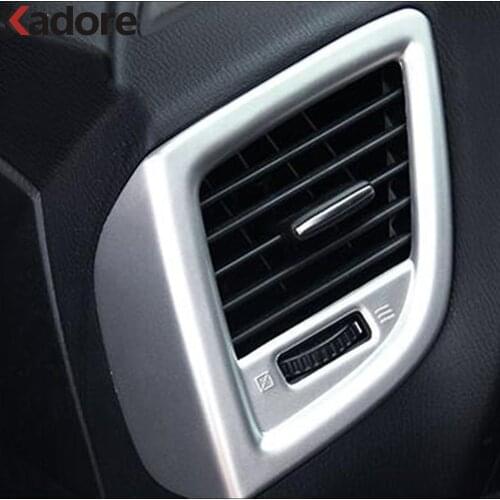 For Mazda 3 M3 Axela 2017 2018 ABS Matte Car Inner Interior Dashboard Air Condition AC Vent Outlet Cover Trim Accessories