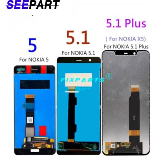 For Nokia 5.1 LCD Display Touch Screen Digitizer TA 1024 1027 1044 1053 1008 1030 1109 For Nokia 5 5.1 Plus LCD X5 Screen