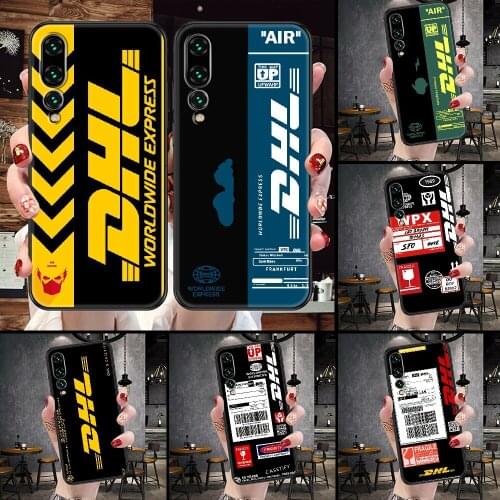 DHL Hot Express Phone Case For Huawei P Mate P10 P20 P30 P40 10 20 Smart Z Pro Lite black soft cover silicone shell trend