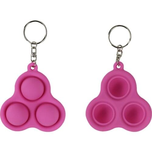 New Fidget Simple Dimple Toy Office Stress Relief Hand Toys Keychain Toy Funny Educational Fat Brain Toys For Kids Adults Random