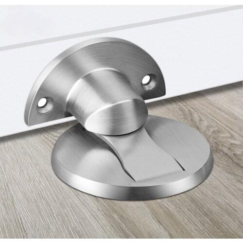 Strong Magnetic Door Stopper Holder 304 Stainless Invisible Door Stop Suction for Furniture Hardware Slides