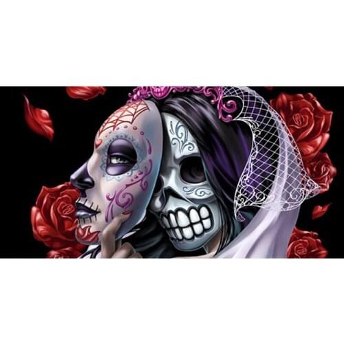 Fashion Sugar Skull Printing 70*140cm Bamboo Fiber Bath Beach Towel Drying Washcloth Swimwear Shower Gym Campin Big Towels