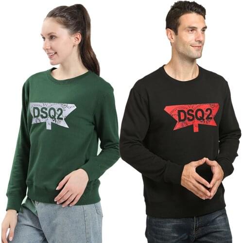 Dsq brand winter style Mens Hoodie 100% cotton long sleeve Unisex hoody with cap DSQ2 letter Hoodie black sweatshirt for men