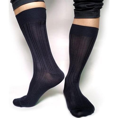 Classic New Design Cotton Socks for Mens Softy Sexy Business Formal Wedding Dress Suits Hose Collection Fetish Sox