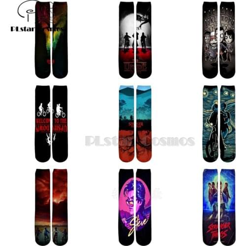 Plstar Cosmos stranger things socks Cartoon 3d socks Men Women Funny 3D High Socks Men Women high quality dropshopping