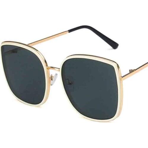 New Square Women Sunglasses Metal Big Frames Men Gradient Sun Glasses Photochromic Lens Eyewear UV400 AG56 Dorpshipping