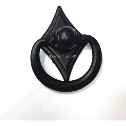 New 5pcs Black Cabinet Drawer Knobs Zinc Alloy Furniture Hardware Cabinet Handles Drawer Cupboard Closet Bar Pulls