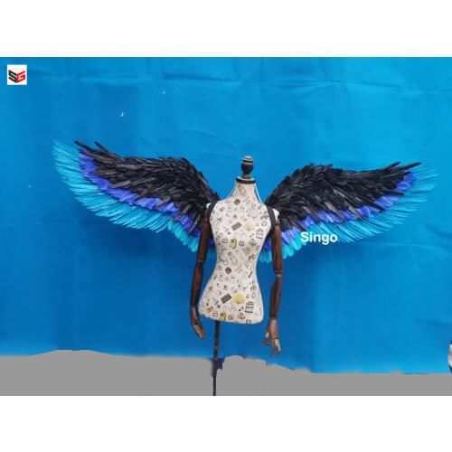 New High Quality Colorful Angel Wings Natural Feather handmade crafts Fairy Wing Bar Party Decorations