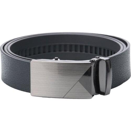 2021 new fashion all-match mens youth 110-125cm automatic smooth buckle black belt