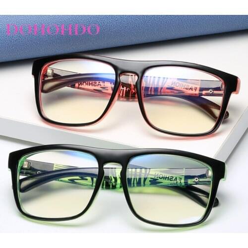 DOHOHDO 2021 Anti Blue Light Computer Glasses For Men Clear Eyewear Frames Blue Light Blocking Glasses Optical Gaming Eyeglasses