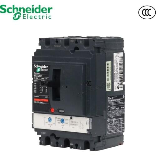 200A 250A 50/60Hz 800V 8KV AC Moulded Case Circuit Breaker Protector NSX250F TM250D - 3P 3D Compact NSX Schneider