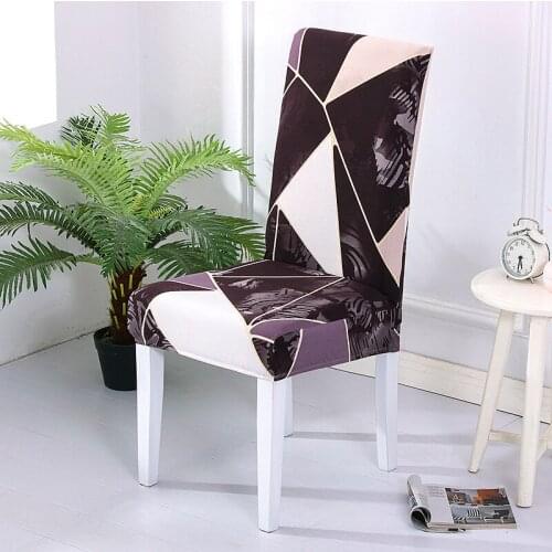 Anti-dirty Dining Chair Cover Spandex Stretch Elastic Kitchen Seat Cover Removable Chair Cover For Banquet Office Living Room