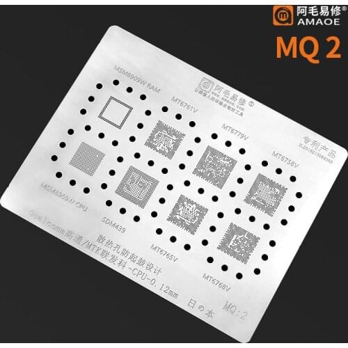 High quality BGA reballing Stencil Template for CPU MT6779V MT6768V MT6758V MT6761V/MT6165V/SDM439/MSM8909W