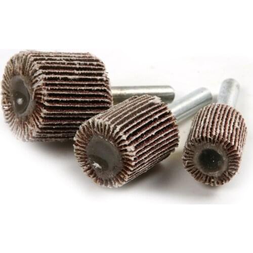 6Pcs/Lot 80 Grit Sanding Flap Disc Grinding Flap Wheels Brush Sand Rotary Tools For Dremel Accessories Diameter 15 25mm