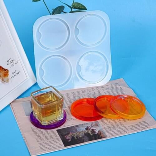 Coaster Molds for Resin Casting Epoxy Resin Molds Silicone Great for Making Coasters DIY Resin Artwork Home Decor