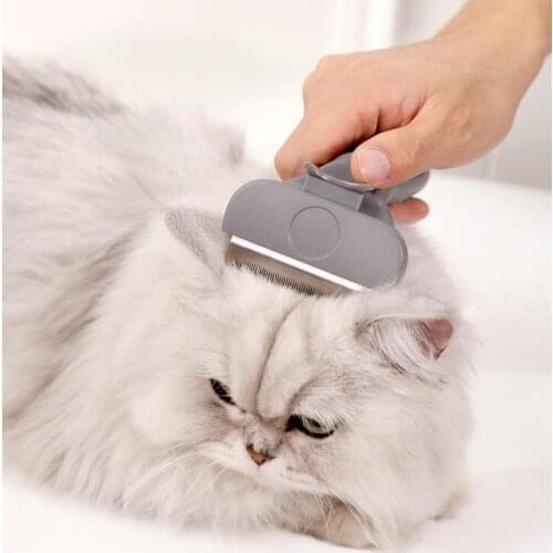 Pet fur scraper for Cats Dog Deshedding Slicker Trimming Pet Fur Scraper Thinning Grooming Tools Stainless Steel Blade