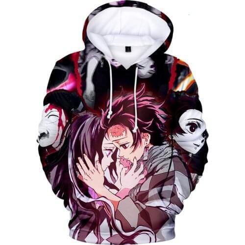 Demon Slayer Hoodies Men Women 3D Print Sweatshirts Harajuku Anime Fashion Fall/Winter Hoodies High Quality Print Mens Hoodies