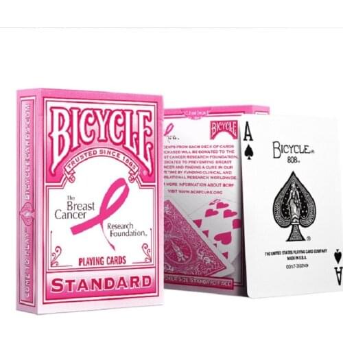 Bicycle Pink Ribbon Playing Cards Poker Size USPCC Collectable Deck Magic Card Games Magic Tricks Props for Magician