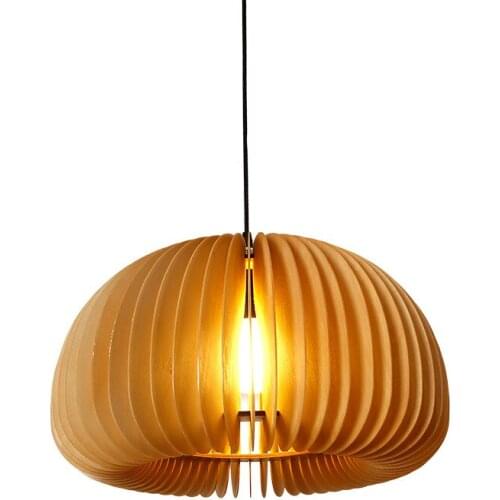Vintage wood lamp pendant lights