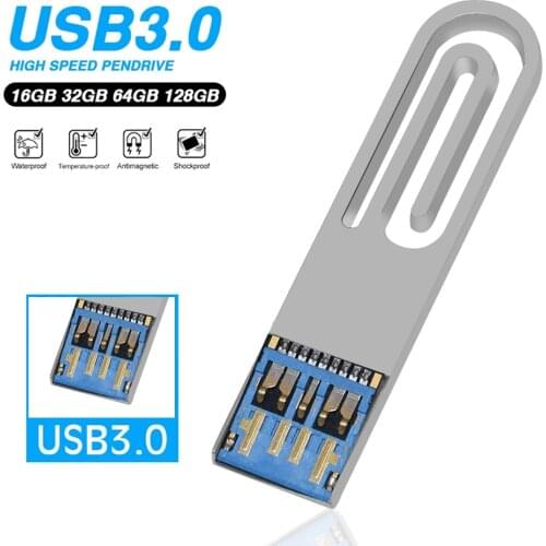High Speed USB Flash Drive 3.0 Metal Pen Drive 16GB 32GB 64GB 128GB Pendrives Waterproof USB Stick 3.0 Memory Stick Card Gifts
