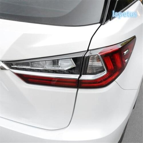 Lapetus Rear Tail Trunk Lights Lamp Strip Decoration Streamer Cover Trim ABS Chrome Fit For Lexus RX200t RX450h 2016 - 2020