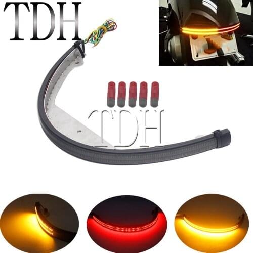 For Suzuki Boulevard M109R M9 2006-Up Double LED Motorcycle Rear Back Taillight Brake Stop Lamp Turn Signal Light Cafe Racer